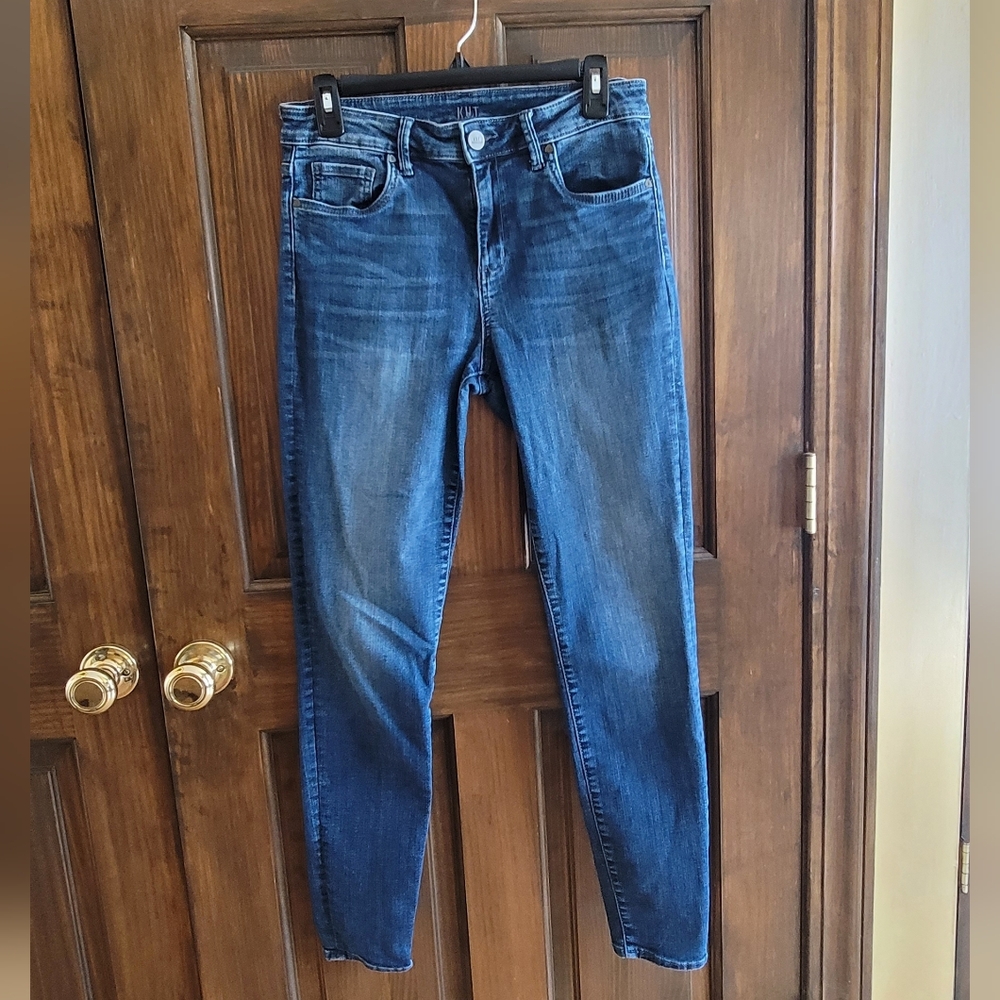 Kut from the Kloth Sz 8 High Rise Indigo Skinny Toothpick Jeans